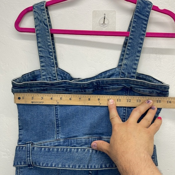 THE BACHELORETTE: INSTAGRAM HANNAH BROWN’S DENIM JUMPSUIT show me your mumu Sz M - Picture 9 of 13